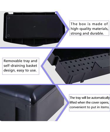 Plastic Nail Art Tool Sterilizer Tray - Clean & Sterilize Tweezers, Salon & Spa Equipment in Black - LXIANGN - Buy Online on GoSupps.com