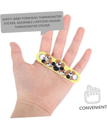 Toyvian Kids Forehead Stickers 80 Pcs - Baby Liquid Crystal Fever Indicator Strips - Toddler Temperature Sensing Stickers - Yellow/Brown - 7.5x2.5cm - Pack of 4 - Buy Online on GoSupps.com