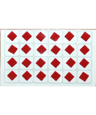 IS4A 486 Bollywood Forehead Stickers Adhesive Body Jewelry - 18 Cards Multicolour Bindi Velvet Drop Square & Oval Shaped Tattoo for Daily Use - Buy Online on GoSupps.com