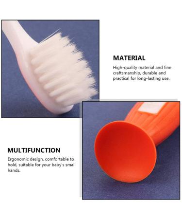 TOYANDONA Kids Toothbrush Set | Children's Manual Toothbrush for 3-6 Years Old | Teeth Cleaning Brush | Oral Care | Baby Training Toothbrush | Mixed Colors | 4Pcs | 12.6X2CM - Buy Online on GoSupps.com