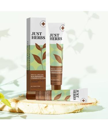 Green Velly Herbs Nourishing Under Eye Gel Creme for Dark Circles Eye Puffiness Fine Lines & Wrinkles with Green Tea & Carrot Seed -For Men & Women 20 gm - Buy Online on GoSupps.com