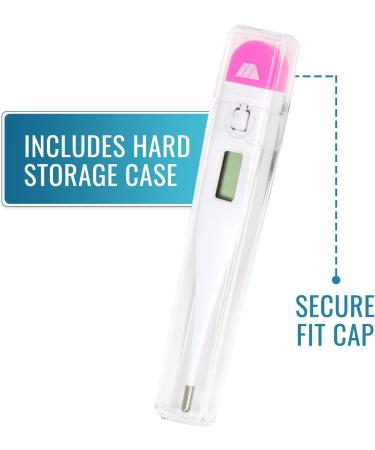 Digital Basal Body Thermometer for Ovulation Tracking and Fertility - Oral Thermometer with Beeper and Memory for Natural Family Planning - Buy Online on GoSupps.com