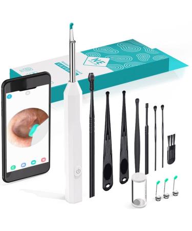 Ockult ne6 cross-border cableless visual ear spoon ear spoon WLAN endoscope 360-degree operation wide angle HD simple ear spoon white suit suit