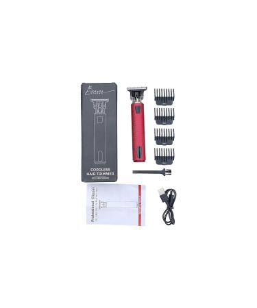 Cordless Rechargeable Hair Trimmer with LED Power Indicator | Buy Red Hair Clippers Online - Fast International Shipping - Buy Online on GoSupps.com