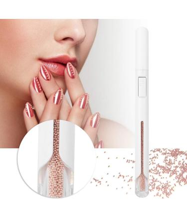 Nail Bullion Pen - 0.8mm Nail Bead Tool with 2800 Steel Balls | Rose Gold | Professional & Home Manicure Decoration - Buy Online on GoSupps.com
