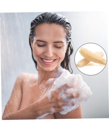 Natural Loofah Sponge - Exfoliating Bath & Shower Scrubber for Body Spa | Eco-Friendly Back Scrubber - Buy Online on GoSupps.com