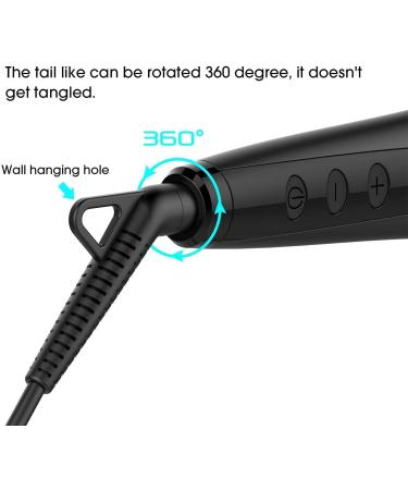MiroPure Enhanced Hair Straightener Brush - 2-in-1 Ionic Straightening Brush with Anti-Scald, Auto Temperature Lock & Off Function (Black) - Buy Online on GoSupps.com