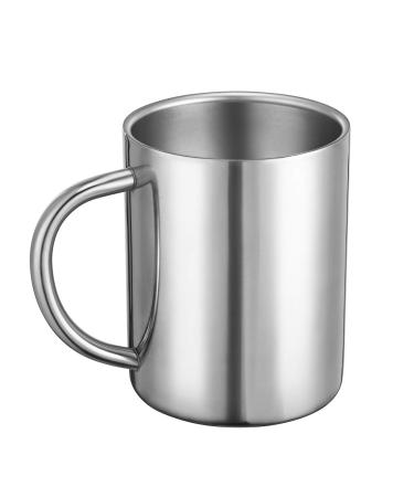 Bidponds 13.5oz / 400ml Double Walled Coffee Mug, Stainless Steel Tea Cups, Travel Camping Mugs 400ml Cups