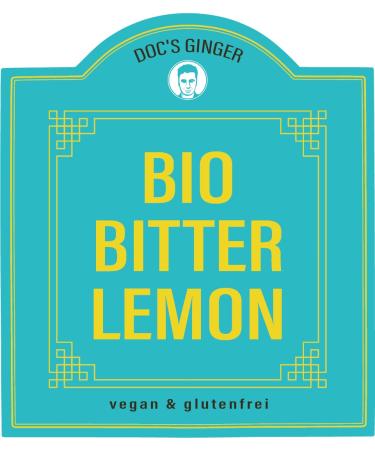 Doc's Ginger Organic Bitter Lemon - 6 x 330ml | Organic Gluten-Free Vegan | International Shipping Available - Buy Online on GoSupps.com