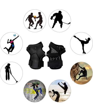 Yundxi Brace Wrist Support - Protective Impact Guards for Skating, Skateboard, Skiing, Motocross, Snowboard - Medium (1 Pair) - Buy Online on GoSupps.com