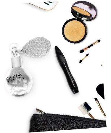 LALADEFIEE 2 Pcs Spray Glitter Highlighter Supply Perfume Bottle Spray Shimmer Makeup Spray Glass Bottle White - Buy Online on GoSupps.com