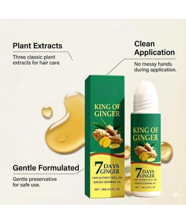 Lot de 6 huiles capillaires bille au gingembre huile nourrissante pour tous les types de cuir chevelu s rum naturel l'extrait de plantes pour les soins du cuir chevelu soin quotidien des 6 pi ces. - Buy Online on GoSupps.com