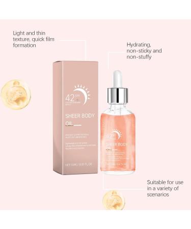 Radiant oil facial sun cream with protection factor 42+ sun protection drops wide 15 ml for daylight protection holidays outdoors sporting activities - Buy Online on GoSupps.com