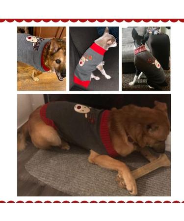 Abrrlo Christmas Dog Sweater | Cozy Winter Knitting Pet Fashion | Perfect Holiday Gift for XXL Dogs - Buy Online on GoSupps.com