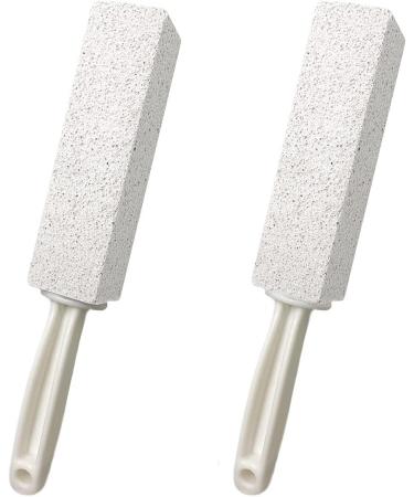 DDLuck 2 Pack Pumice Stone Cleaning Stones with Handle - Toilet Bowl Cleaner Hard Water Ring Remover Rust Grill Cleaner for Kitchen Bathroom & Household - Buy Online on GoSupps.com