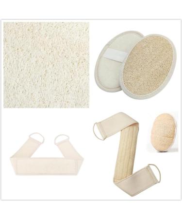 Buy Natural Luffa Back Scrubber Sponge - 2-Pack Bathing Strap & Massage Belt for Men & Women - Spa Body Care - Buy Online on GoSupps.com