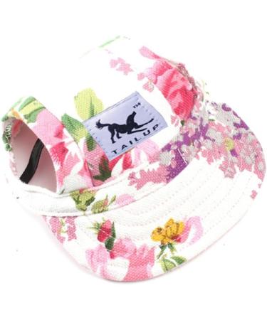 Harikaji Dog Sunscreen Baseball Cap with Ear Holes and Chin Strap for Small, Medium and Large Dogs - Flower Design (Size L) - Buy Online on GoSupps.com