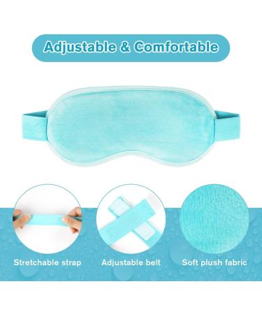 ACWOO Cooling Eye Mask Cooling Gel Beads Eye Mask for Puffy Eyes Reusable Hot Cold Therapy Gel Eye Mask for Migraine Relief Headache Dark Circles Dry Eyes Swollen Eyes Sinus Pain B Blue - Buy Online on GoSupps.com