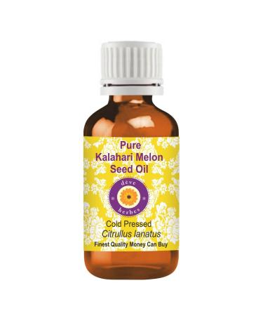 Deve Herbes Pure Kalahari Melon Seed Oil (Citrullus lanatus) Cold Pressed 15ml (0.50 oz)