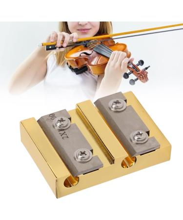 Jiayouy Violin Peg Reels Shaver - Professional Luthier Tools for Making Violin Tuning Pegs | Golden Zinc Alloy 2 Hole Design - Buy Online on GoSupps.com