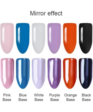 Holographic Nail Powder Holo Rainbow Mirror Effect Nail Pigment Kit for Nail Gel Polish Dipping Tool Purple - Buy Online on GoSupps.com