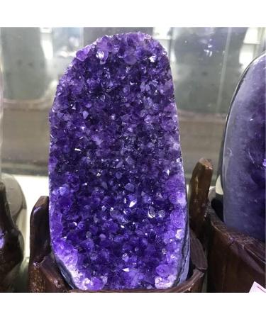 Natural Amethyst Geode Quartz Cluster Crystal Specimen Beautiful Natural Crystal Stone QINTINYIN Full of Texture (Color : 300-400g) - Buy Online on GoSupps.com