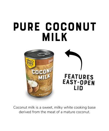 Natures Greatest Foods Pure Coconut Milk - 13.5 Oz (Pack of 12) | Unsweetened, No Guar Gum, Preservatives | Gluten Free, Vegan, Kosher - 17-19% Fat - Buy Online on GoSupps.com