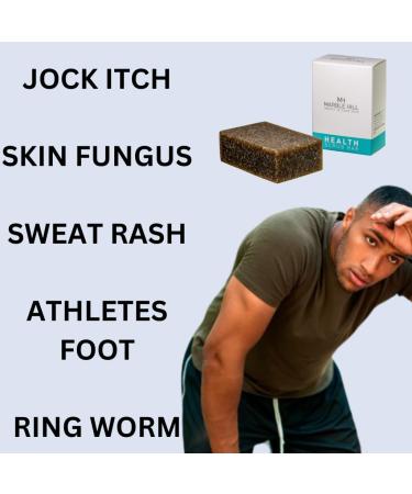 Marble Hill Tea Tree Oil Soap 100g - Anti-Fungal Antibacterial Scrub Bar for Sweat Rash, Acne, Athlete's Foot, and Healthy Skin & Nails - Buy Online on GoSupps.com