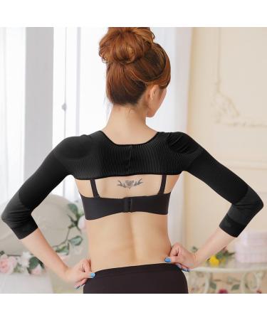 Women's Slimming Arm Shapers XL Black - Back & Shoulder Support Wrap (US M) - Buy Online on GoSupps.com