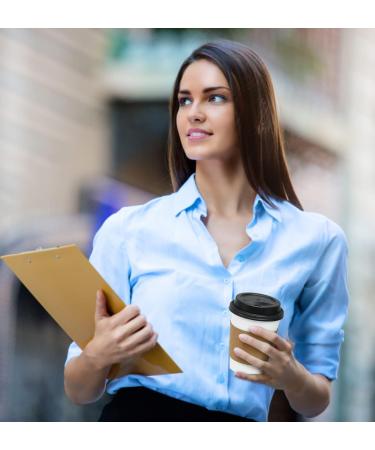 Ginkgo 12 oz Disposable Paper Coffee Cups - 100 Pack | Includes Lids and Sleeves | Ideal for Home, Office, Wedding, and Cafes | White/Brown/Black - Buy Online on GoSupps.com
