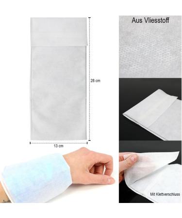 Com-Four 10x Disposable Fleece Shell for Gel Compress - Cold & Warm Protective Covers | Skin-Friendly Pack of 10 - Buy Online on GoSupps.com