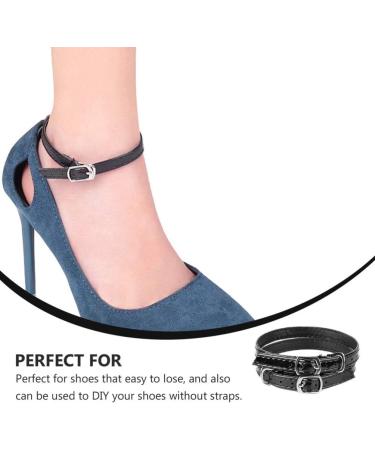 Buy 3 Sets Women's Removable Leather Shoe Straps & Heart Heel Pads - Anti-Slip High Low Heels Accessories - Buy Online on GoSupps.com