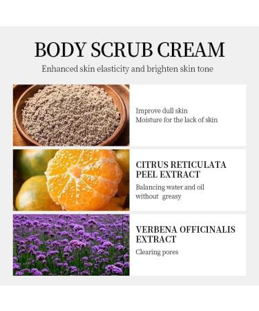  XUSHAOLUN Orange exfoliating face and body scrub gentle scrub enriched with vitamin C deeply cleanses and moisturizes leaving skin smoother and softer orange exfoliating body cream. (1 piece) - Buy Online on GoSupps.com