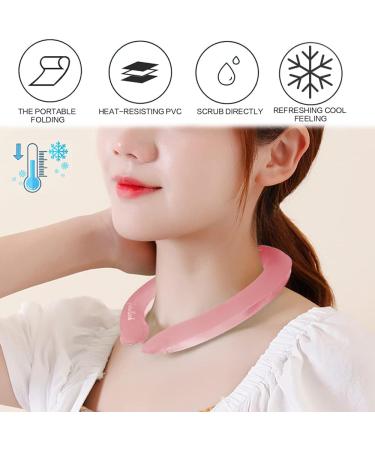 Buy Rosyfate Reusable Neck Cooler - Portable Cooling Neck Wrap for Summer Heat Relief (Pink) - Buy Online on GoSupps.com