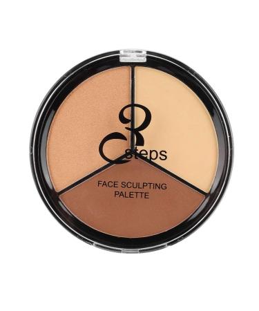 Qkiss 3in1 Long Lasting Makeup Palette Face Highlight Concealer Contour Cosmetic Powder(3#)
