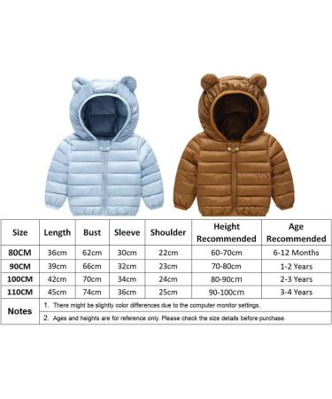 Baby Hooded Puffer Jacket | Winter Coat for Boys & Girls | Blue | 6-12 Months - Buy Online on GoSupps.com