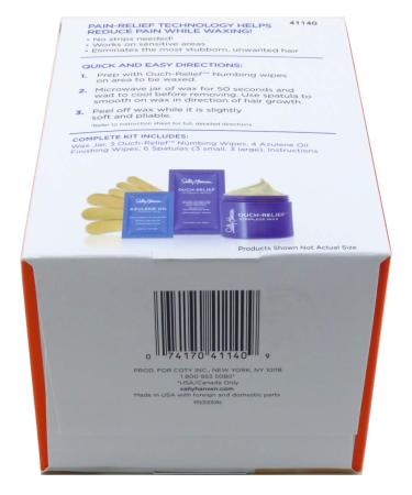 Sally Hansen Ouch-Relief Stripless Hard Wax Kit - Face & Body Hair Removal 1 Kit - Buy Online on GoSupps.com