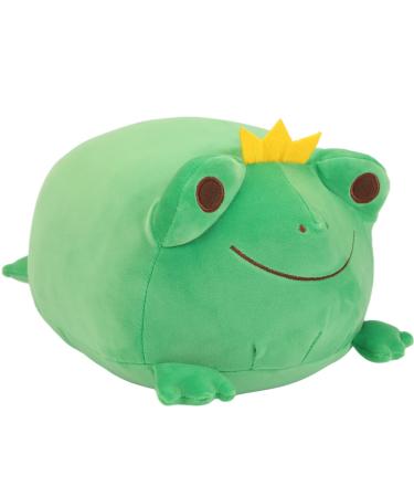 JUNERAIN Super Soft Frog Plush Stuffed Animal Cute Frog Squishy Hugging Pillow Adorable Frog Plushie Toy Gift for Kids Toddlers Children Girls Boys Baby Cuddly Plush Frog Decoration 35cm Emerald Green 35cm