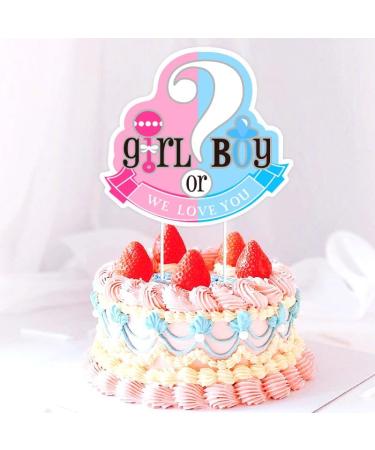 iNINGER Gender Reveal Cupcake Toppers Question Mark Cupcake Picks Boy or Girl Baby Shower Cake Topper Decorations for Kids Birthday Party Cake Decorations Supplies Cupcake Toppers-5 - Buy Online on GoSupps.com