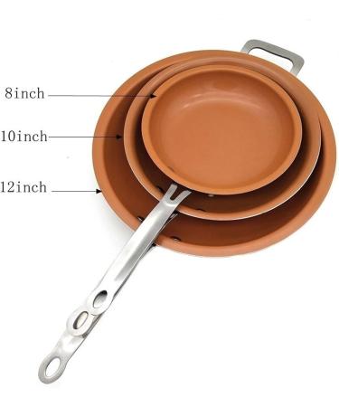 WIPPWER Saucepan 8/10/12 Inch Skillet Frying Pan with Ceramic Coating Induction Cooking Frying Pan Oven Dishwasher Safe Saucepan Wok (Color : 12 Inches) - Buy Online on GoSupps.com