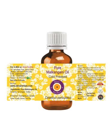 d ve herbes Pure Malkangani (Malkangni/Jyostishmati Oil (Celastrus paniculatus) Cold Pressed 100ml X 2 (6.76 oz) - Buy Online on GoSupps.com