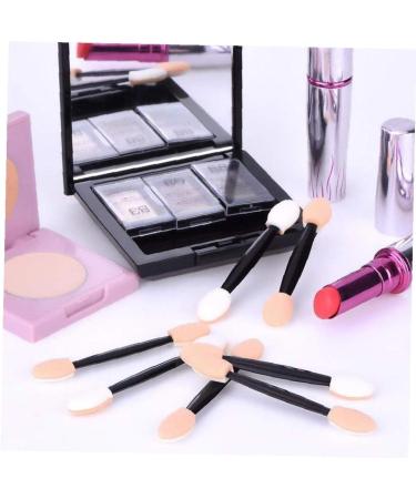 Disposable Dual Sided Eyeshadow Brush 10piece Portable Sponge Tipped Oval Makeup Applicator Tools for Eyeshade - Buy Online on GoSupps.com