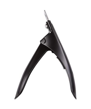 PANA USA Professional Stainless Steel Acrylic Nail Tips Clipper Cutter - False Nails Trimmer for Home Nail Art DIY (Black) - Buy Online on GoSupps.com