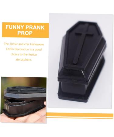Ciieeo 30 Pcs Coffin Model Graveyard Prop Halloween Coffin Statue Coffin Shaped Boxes Candy Bowls Decorative Haunted House Prop Toys Ornament Prank Props With Cover Plastic Fake 5.5X3.7X2.3CMx3pcs Blackx3pcs - Buy Online on GoSupps.com