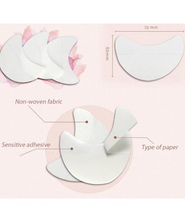 100 PCS Eye Makeup Eyeshadow Shield Protector Pads | Half-Moon Shape Stencils for Eyelash Extensions & Lips | Eye Pads for Precise Makeup Application - Buy Online on GoSupps.com