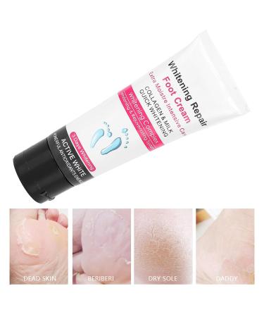 Whitening Foot Care Cream Heel Repair & Brightening Lotion for Dry Cracked Feet | Smoothing & Moisturizing Hand & Nail Cream - Buy Online on GoSupps.com