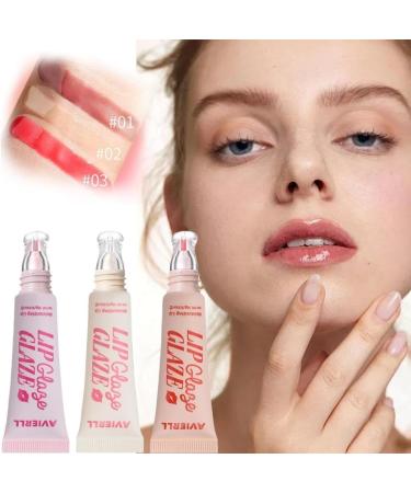  LZYWOD 3Colors Lip Balm Moisturizing Mirror Lip Gloss Vanilla Mint Iced Coffee Lipstick Oil Makeup Smell Cake - Buy Online on GoSupps.com