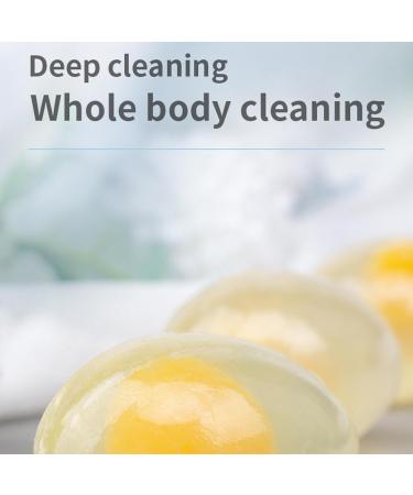 Eggs Soap | Collagenss Soaps | Skin Moisturize Natural Egg Infused Face Bath Soaps Bar for Cleansing Brightening Moisturizing Bath Soap Suitable Use Pimple Removal Skin Care Cleansing - Buy Online on GoSupps.com