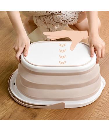 zutaa 1 Piece Pink Foldable Water Bucket Outdoor Cleaning Plastic Bucket Debris Sorting Accessories - Buy Online on GoSupps.com