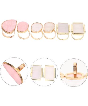 Healeved 6 pi ces Anneaux Palette Nail Art R sine Palettes M lange Vernis Ongles Professionnelles et Domestiques Anneaux de M lange Vernis Ongles Multifonction Accessoires Manucure Safe et - Buy Online on GoSupps.com